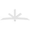 Ekena Millwork Alberta Architectural Grade PVC Gable Bracket, 108"W x 40 1/2"H x 6"D x 6"F, 9/12 Pitch GBP108X41X0606ALB00 - alternate 5